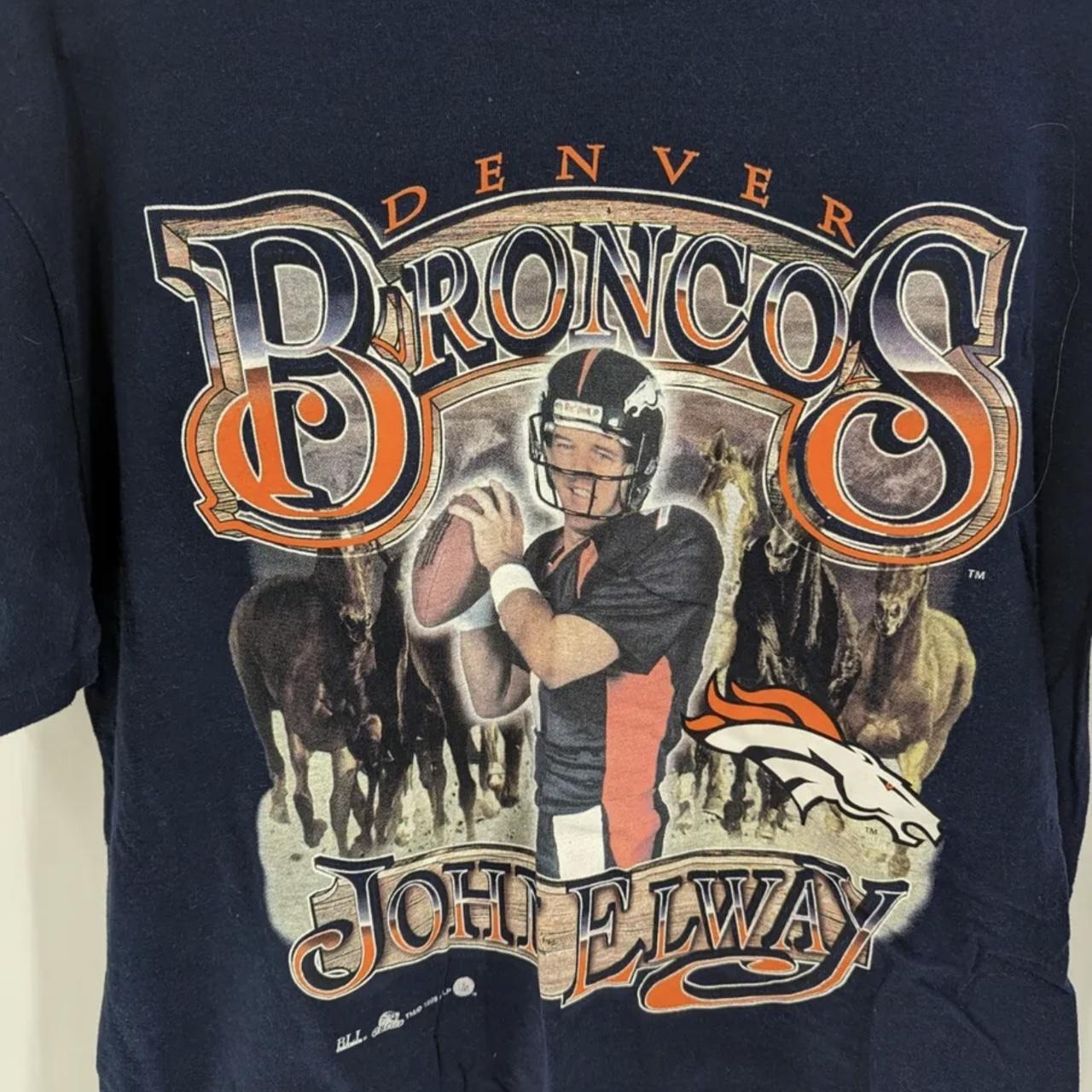 Denver Broncos John Elway Hall of Fame Shirt Size Large