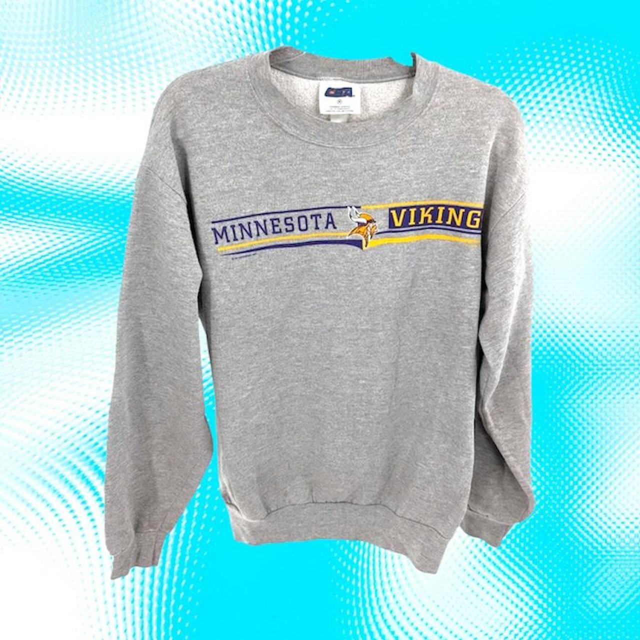 Purple Minnesota Vikings spellout hoodie! This is so - Depop