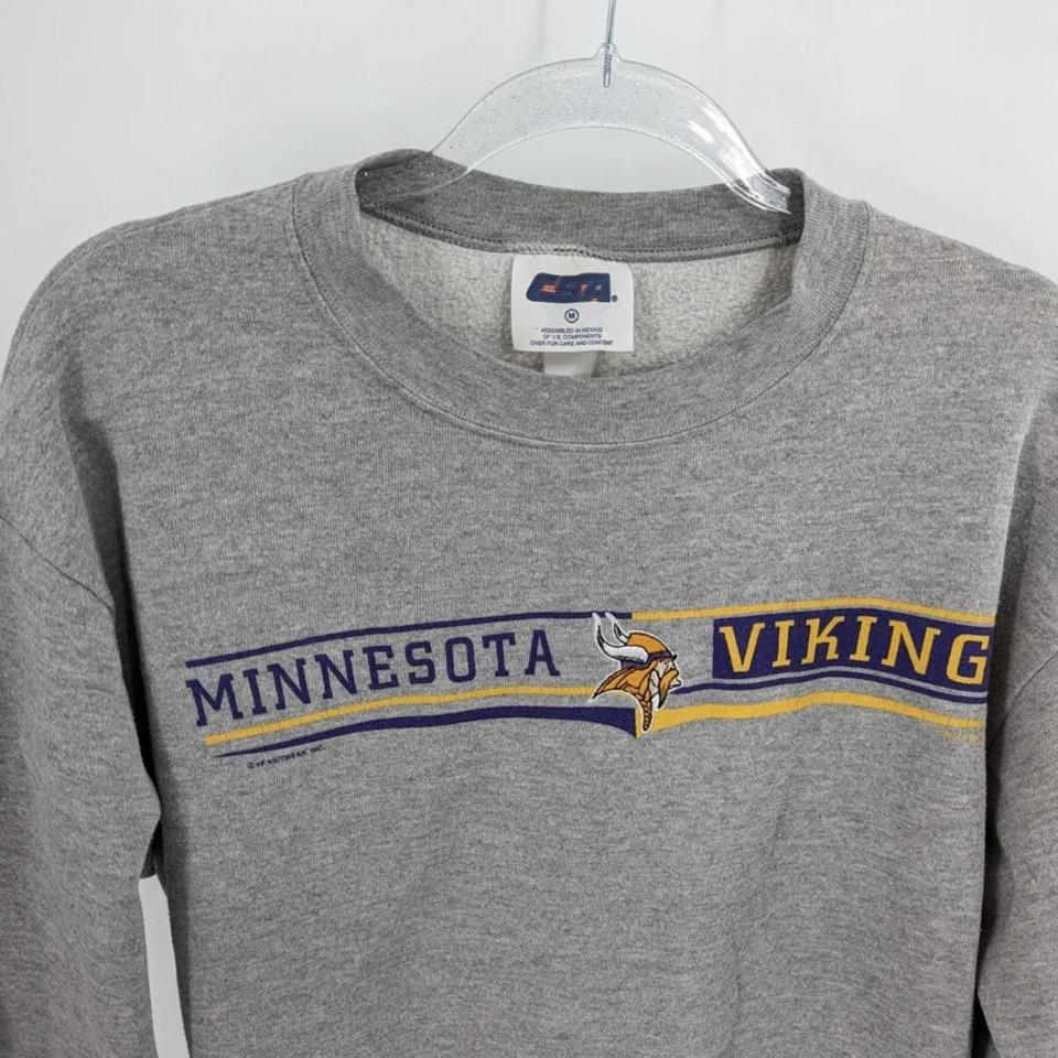 Purple Minnesota Vikings spellout hoodie! This is so - Depop