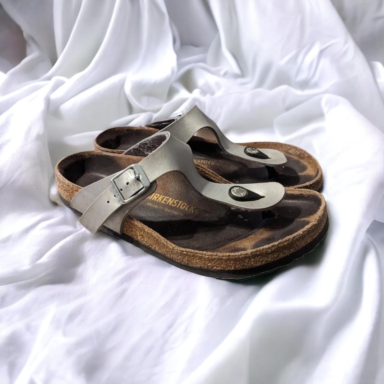 Silver hot sale birkenstock gizeh