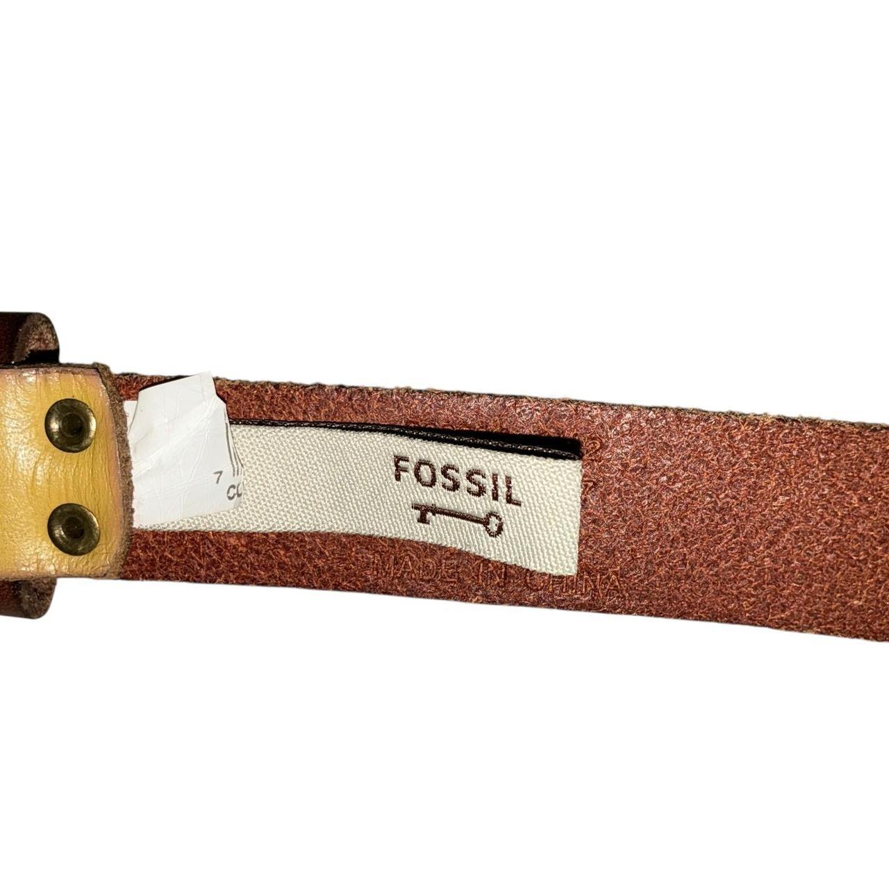 Fossil Women's Belt - Multi/Brown – Fossil Leathe… - image 3