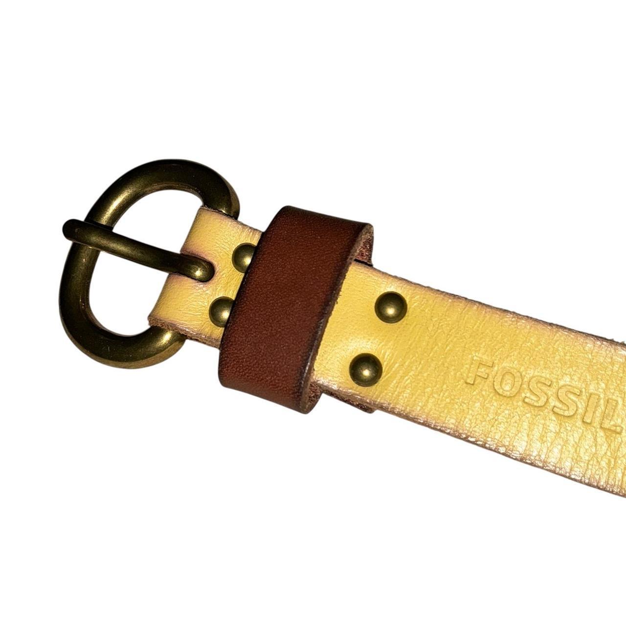 Fossil Women's Belt - Multi/Brown – Fossil Leathe… - image 2