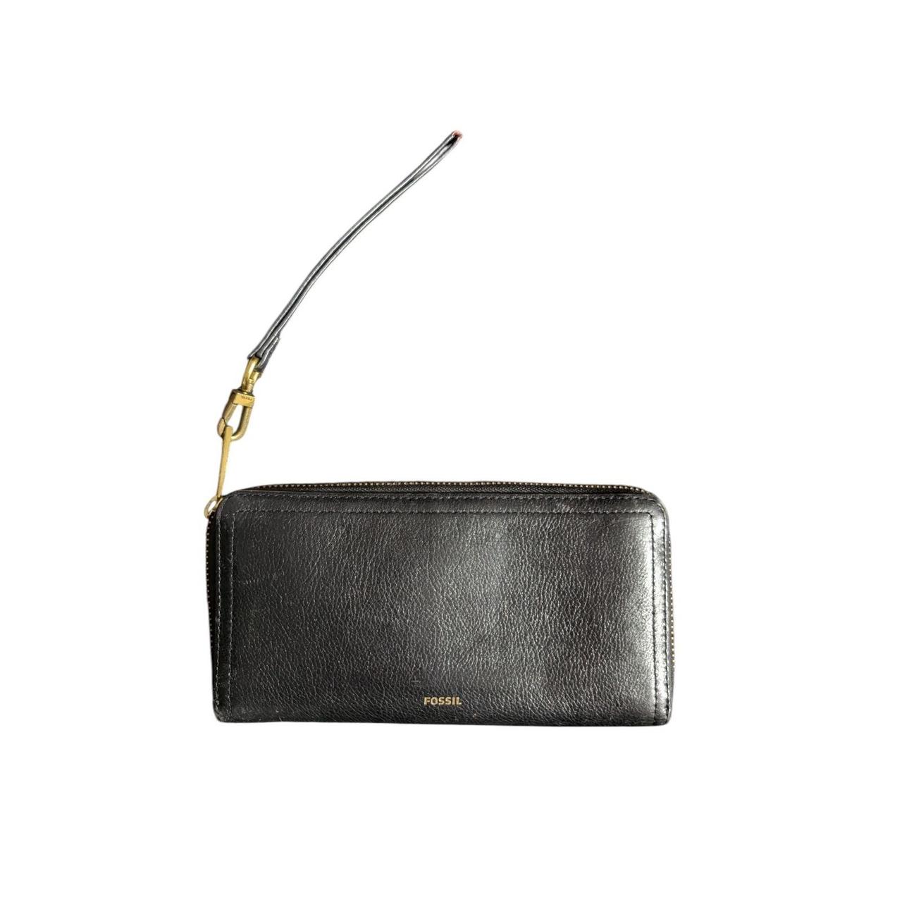 Fossil Women's Wallet - Black – FOSSIL Logan Leat… - image 1