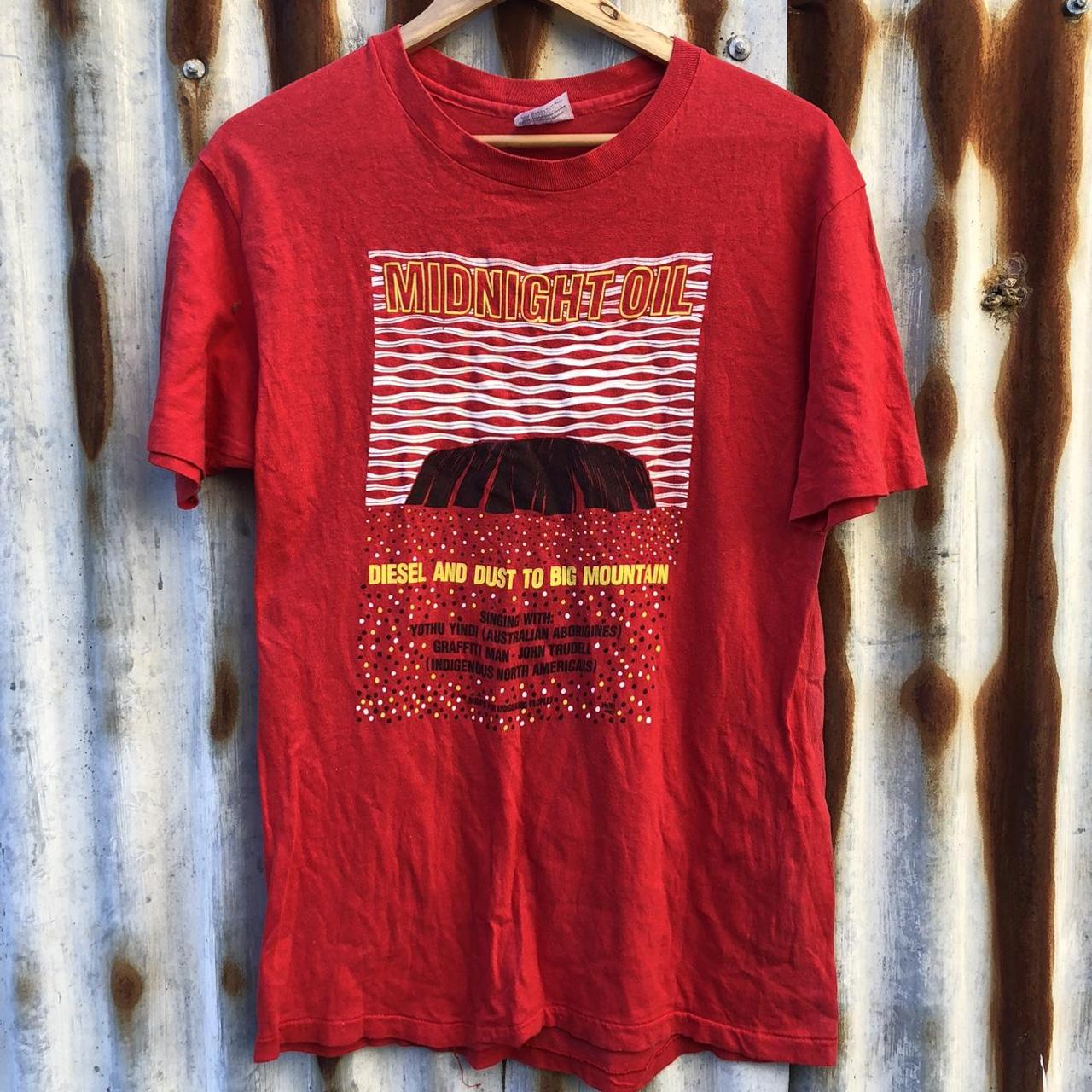 Midnight Oil T shirt Tour t shirt from late 80’s... - Depop