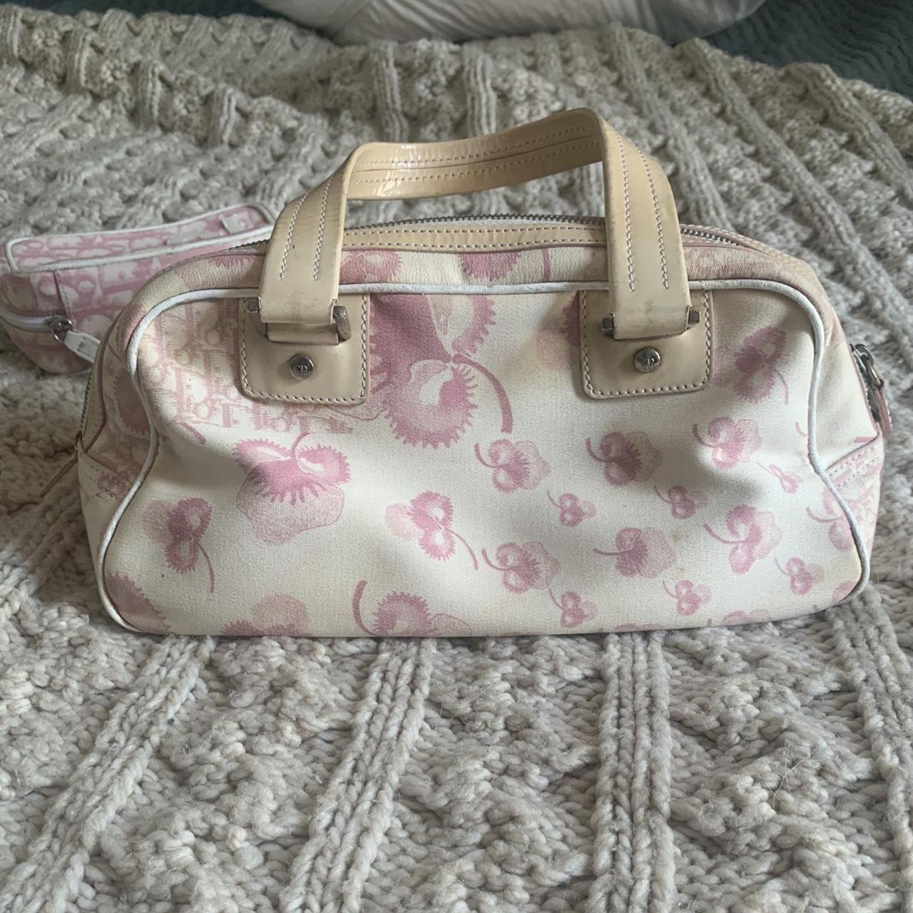 Vintage authentic Dior cherry blossom trotter bag... - Depop