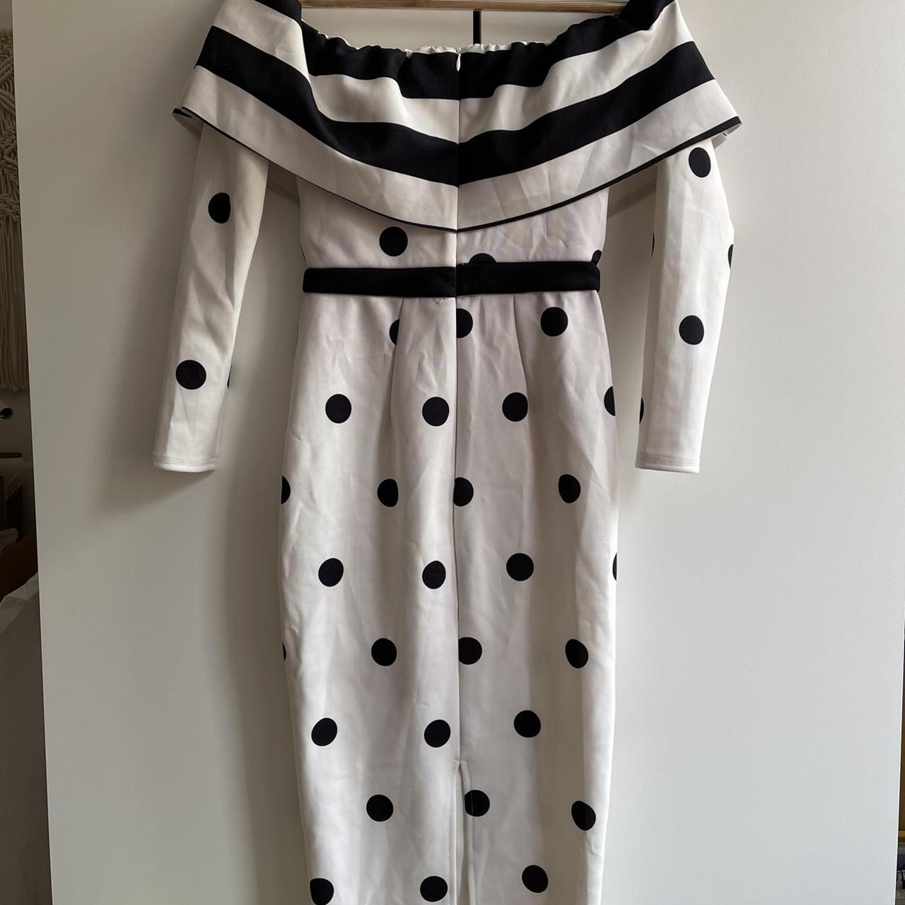 True violet hotsell polka dot dress