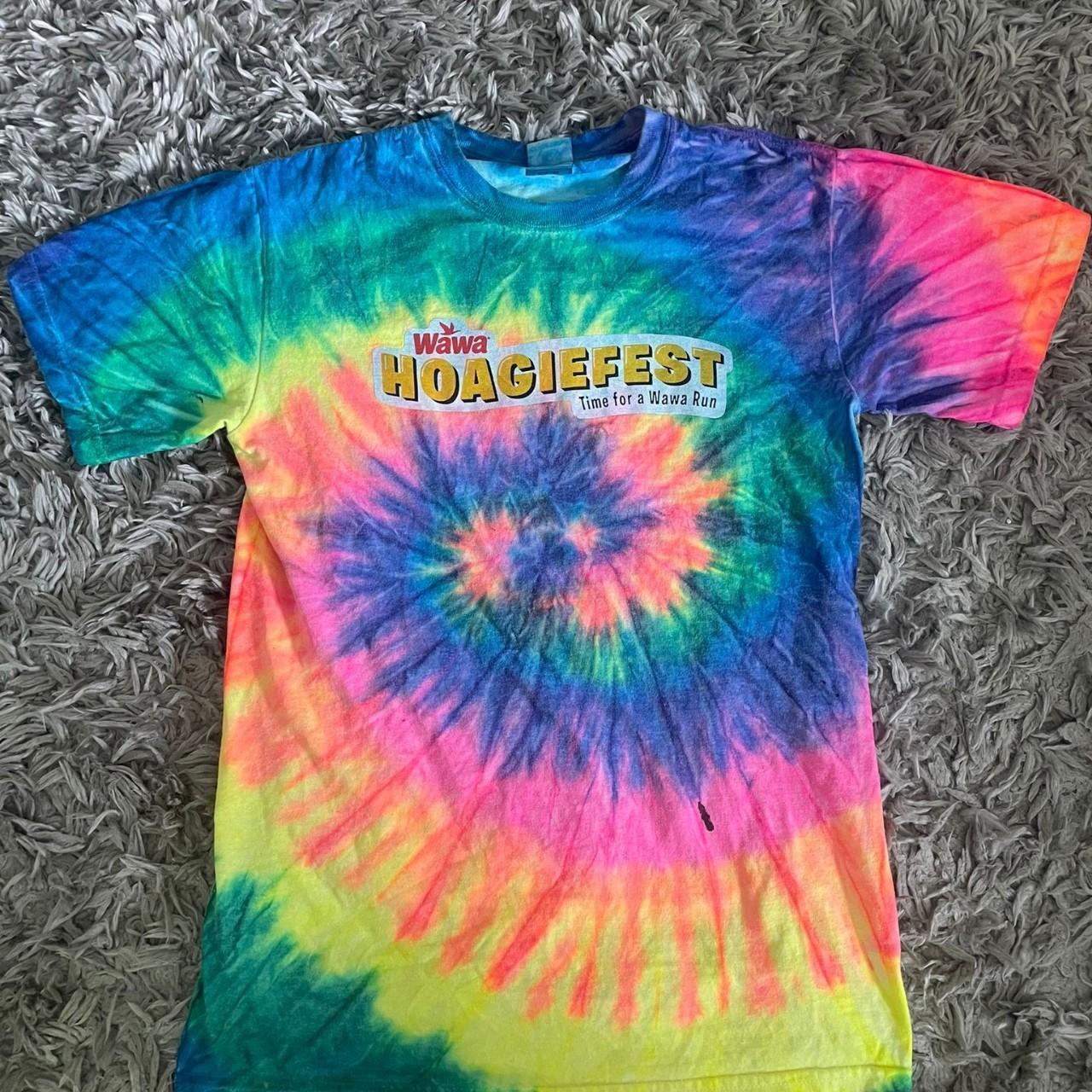 Tie-dye wawa hoagiefest t-shirt!! An essential... | Depop, image size:1280x1280