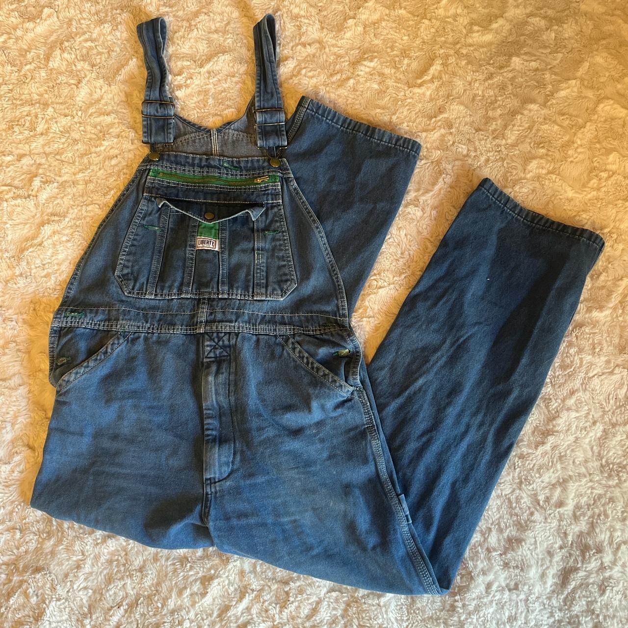 Vintage Liberty Denim Blue Jeans Overalls Excellent Depop