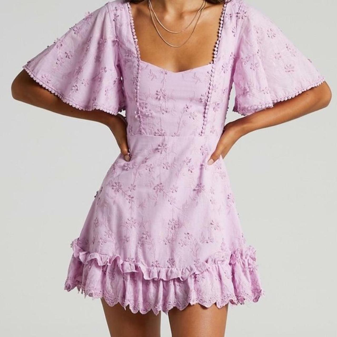Showpo. Lilac/Lavender mini dress. Looks much... - Depop