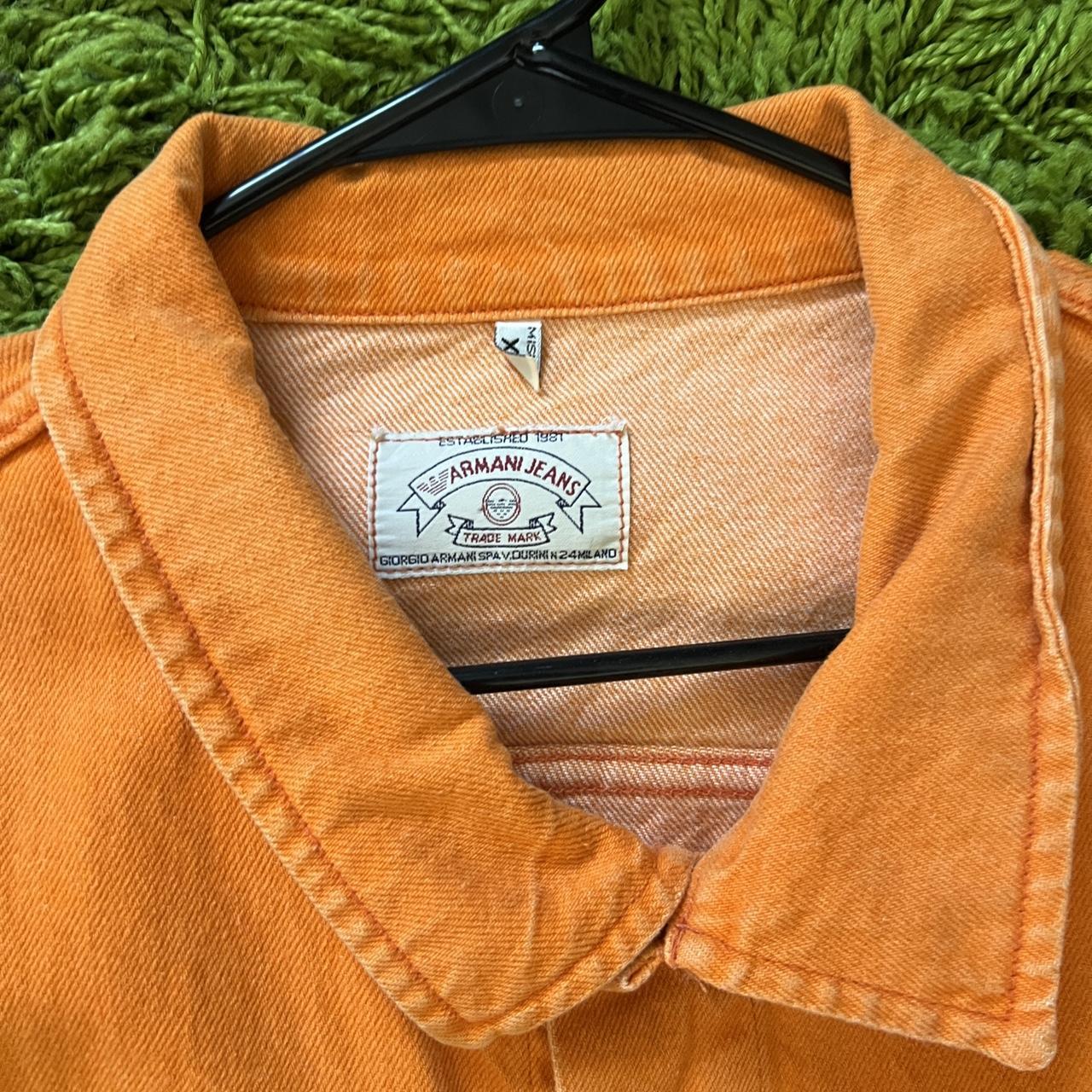 Armani Jeans Men's Orange Jacket (2)