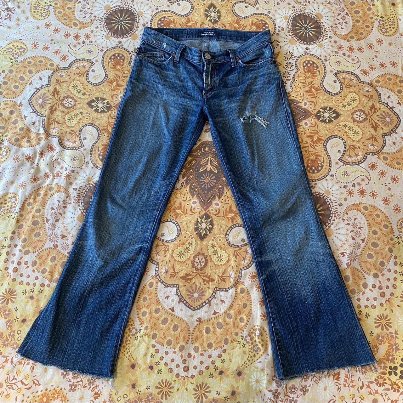 ROCK AND REPUBLIC SUPER LOW WAISTED FLARE JEANS!!!!... - Depop