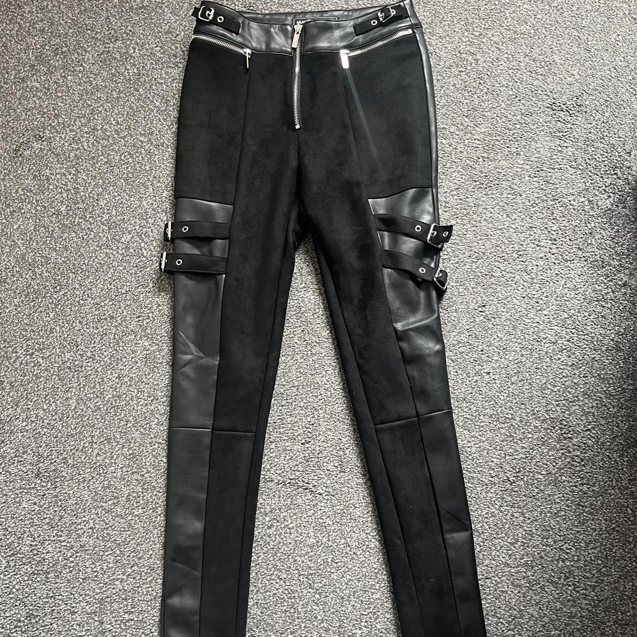 Leather trousers hot sale size 8