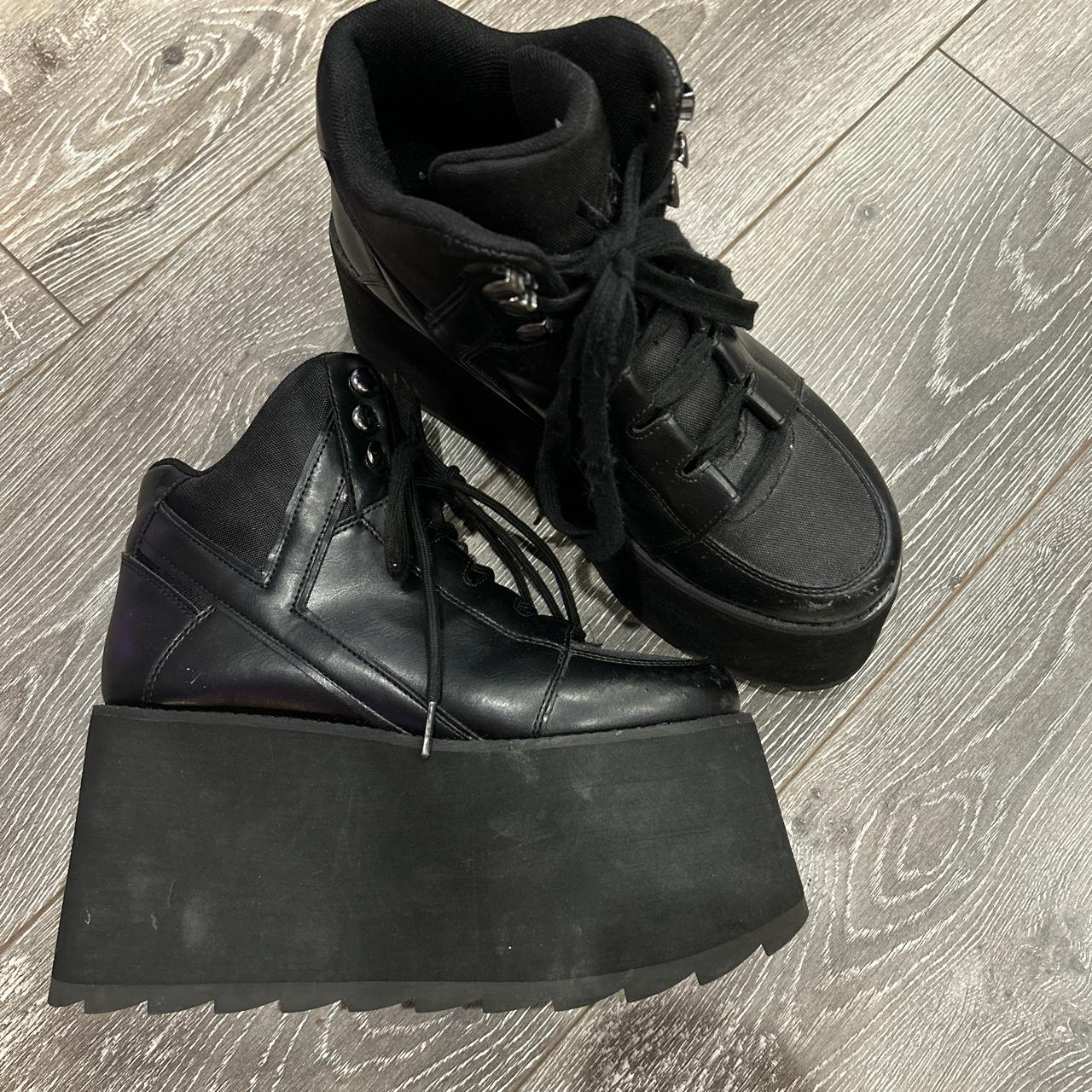 yru white platform sneakers