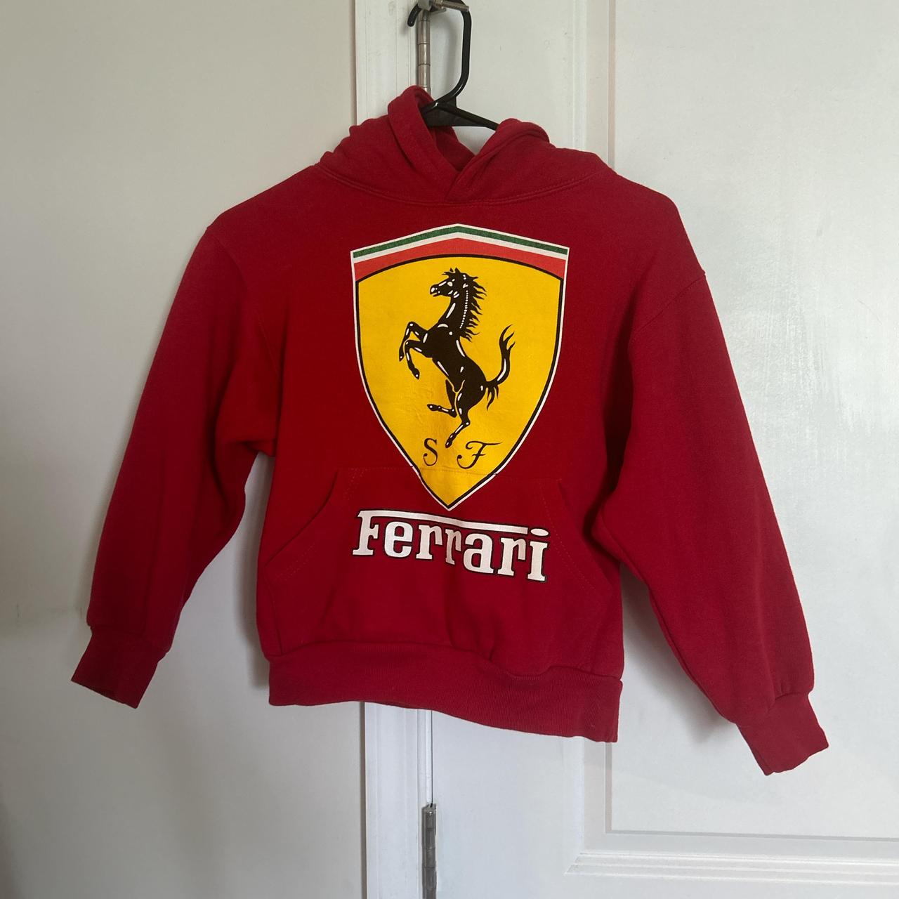 Kids M (1012) Ferrari hoodie Depop