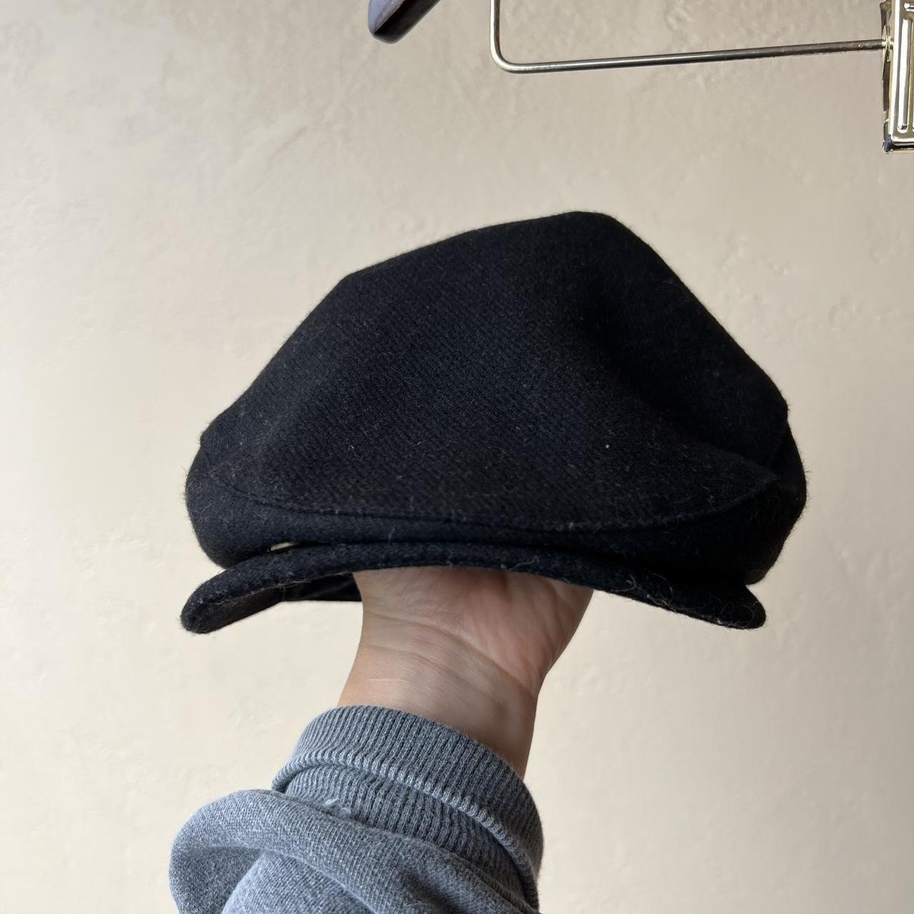 90s grunge Black hat! Golf hat. Peaky blinders.... - Depop