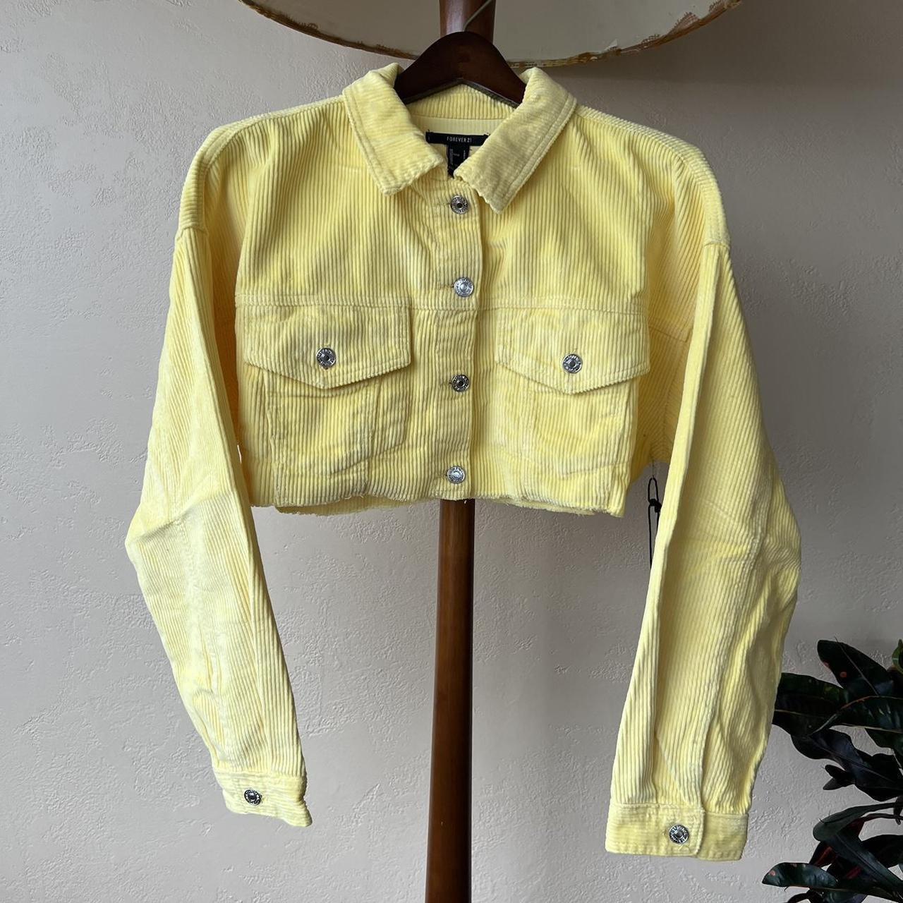 Topshop yellow hotsell denim jacket