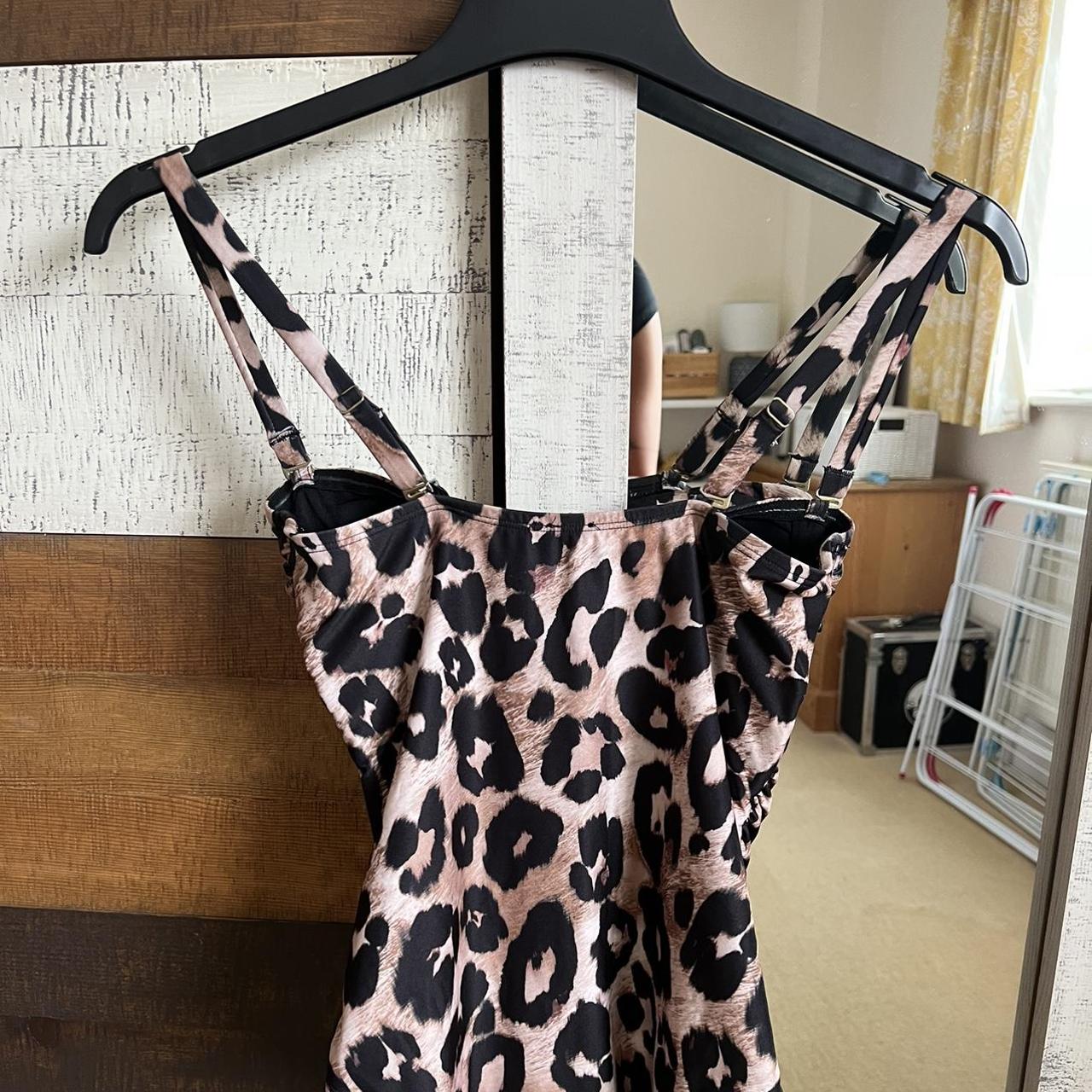 Beaut leopard print swimming costume. Barely worn.... - Depop