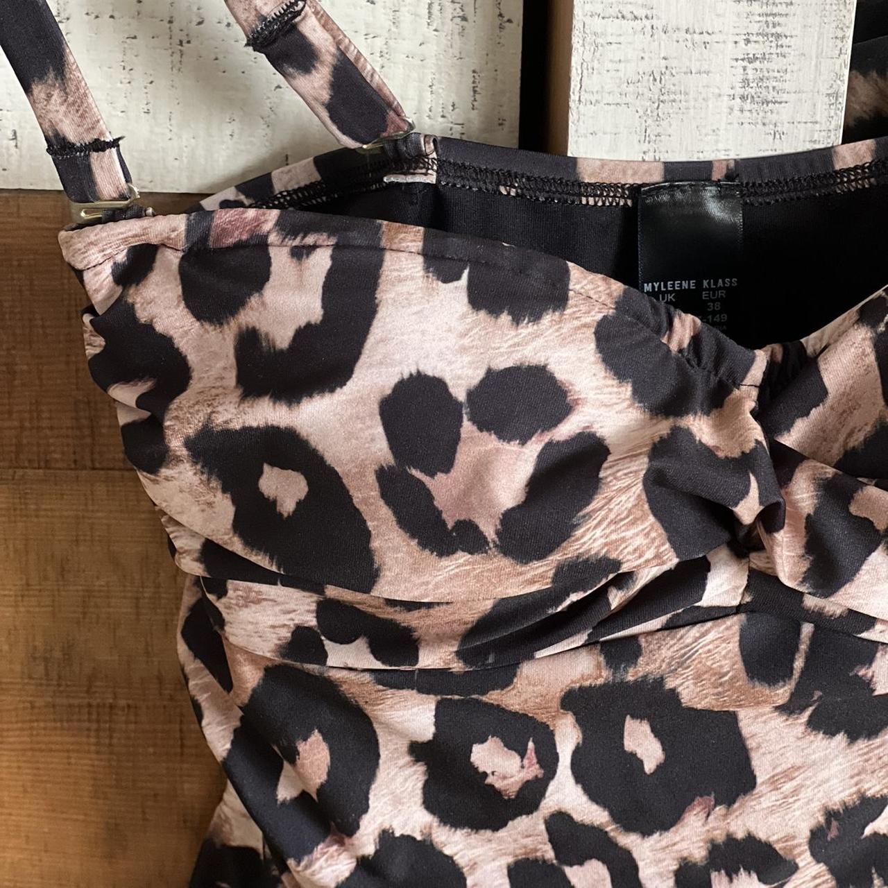 Beaut leopard print swimming costume. Barely worn.... - Depop