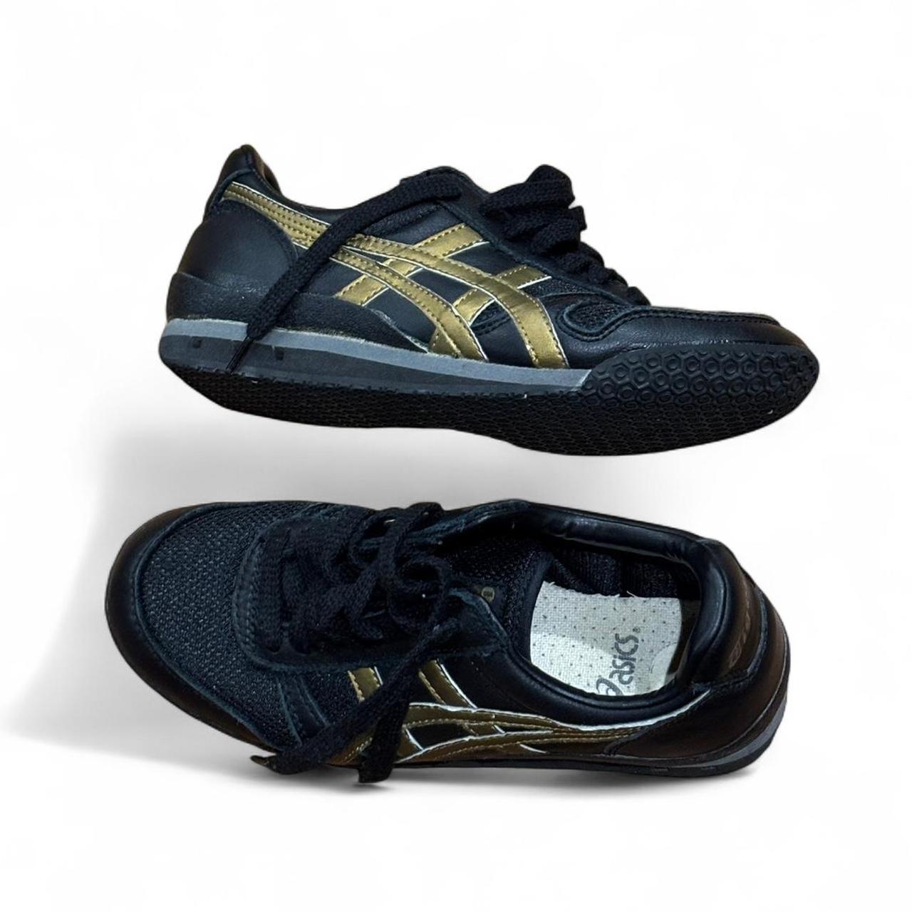 Onitsuka Tiger Women's Sneakers Black/Gold US – Black and