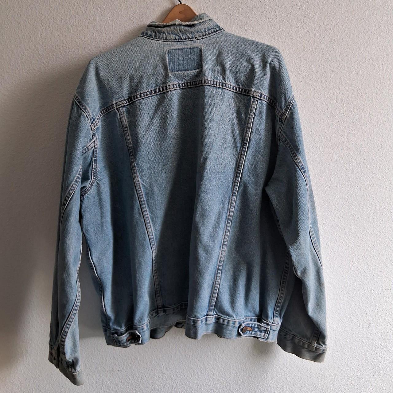 Vintage Levi strauss denim jacket with two big... - Depop