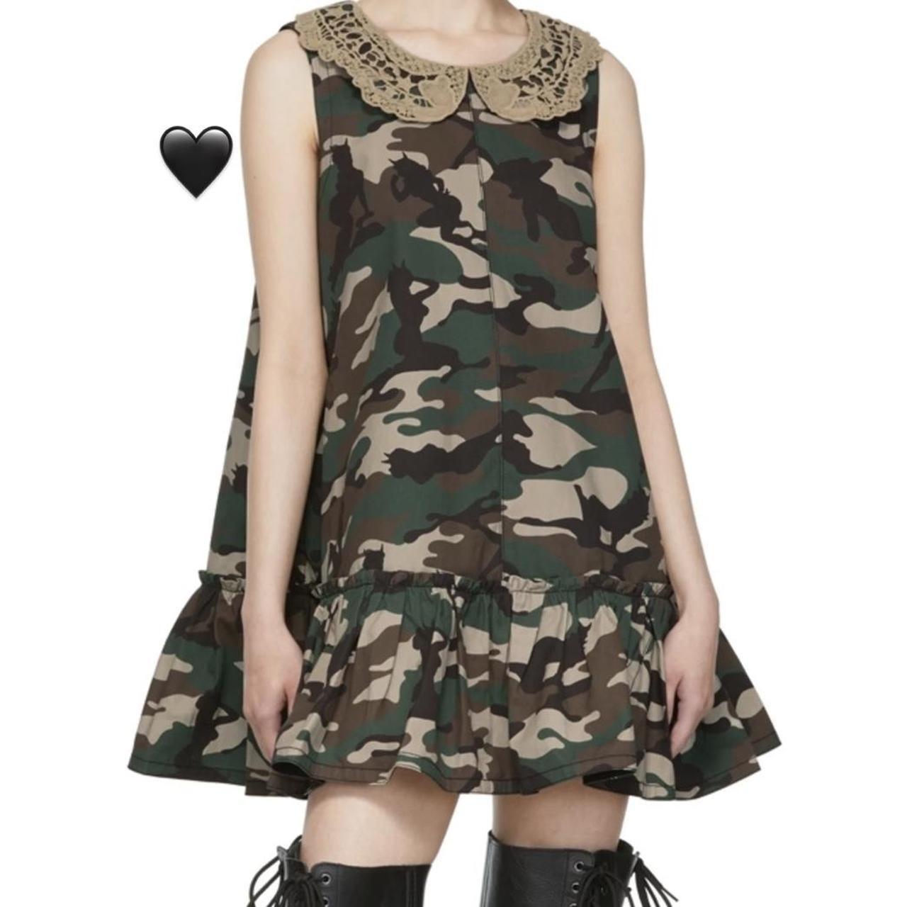 heaven DEMON CAMO COLLARED DRESS - フォーマル