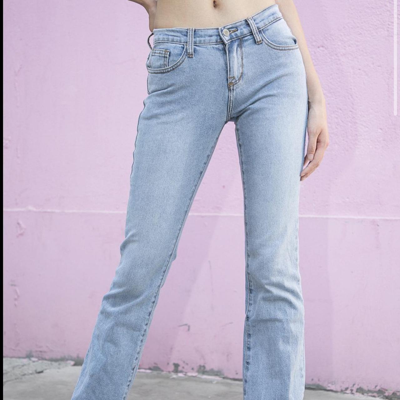 Brandy Melville Button Flare Jeans for Women