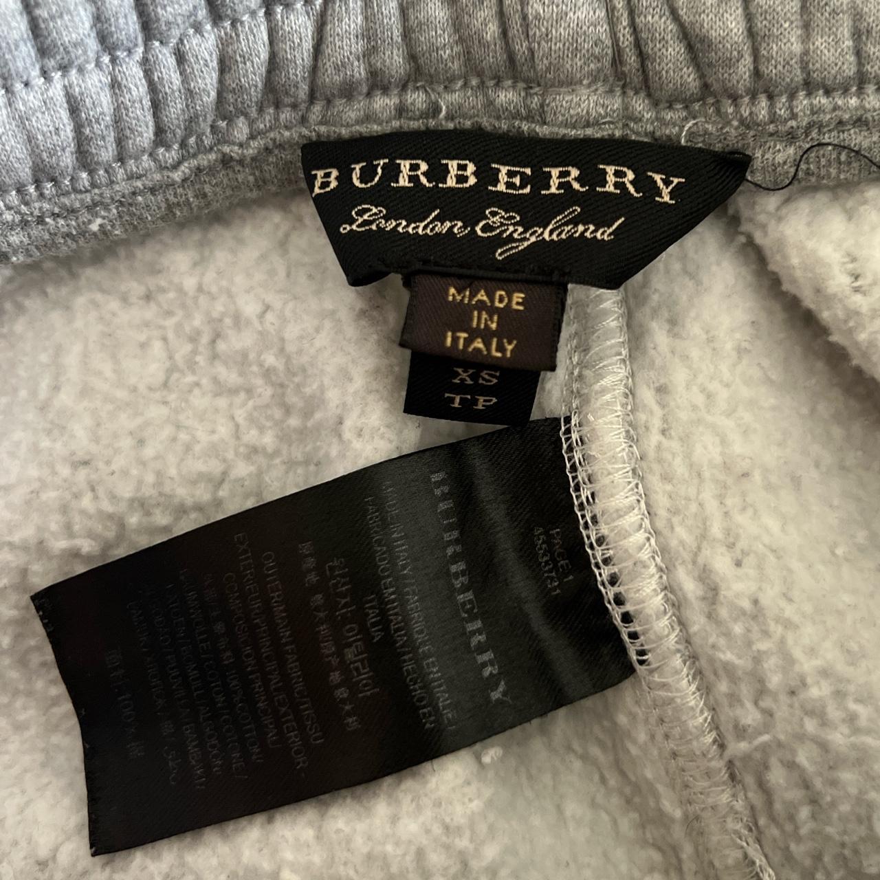 Burberry Rainbow Embroidered Logo Cotton Sweatpants Gray Small 100