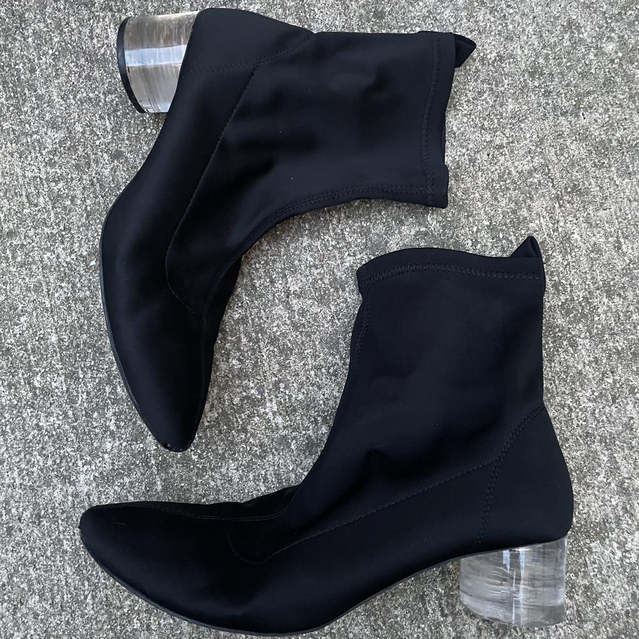 Bakers Black suede and rabbit fur boots. Size: - Depop