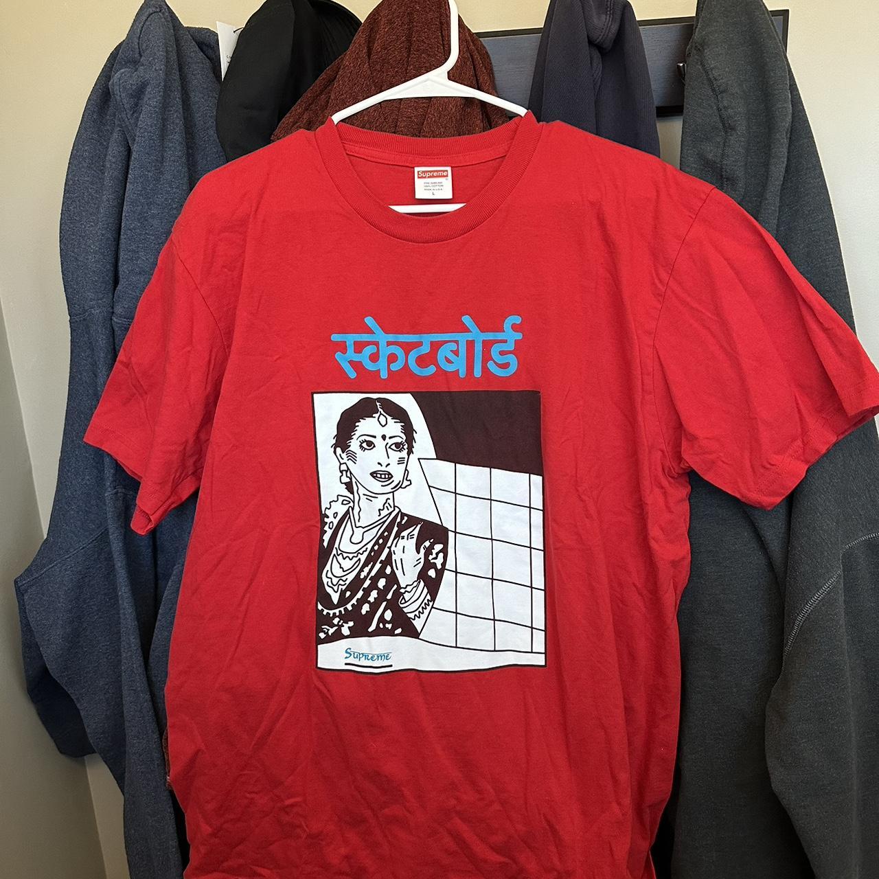 Supreme Hindu shirt red. No tags. Worn 1 time