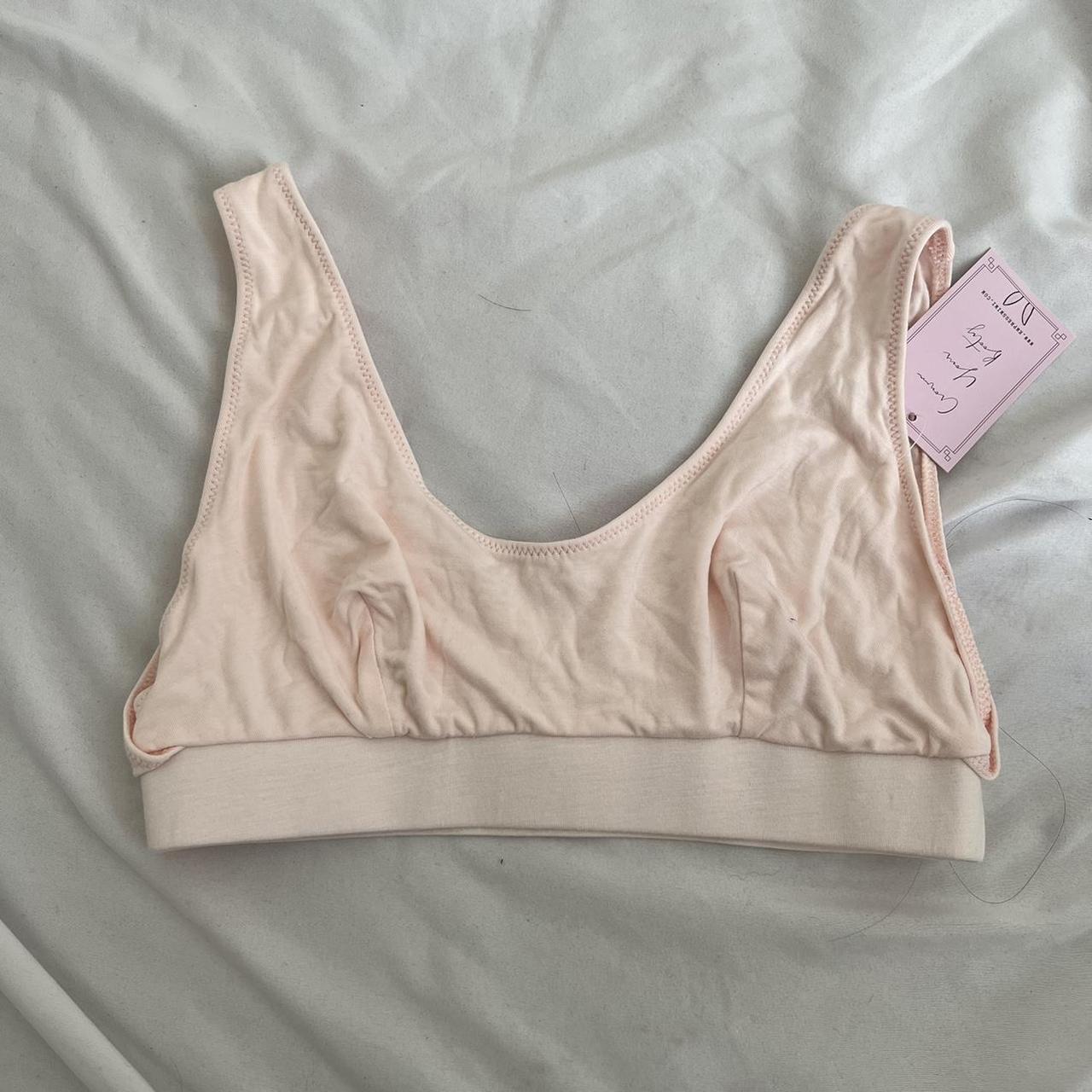 Light Pink sports bra. Light weight material and... Depop