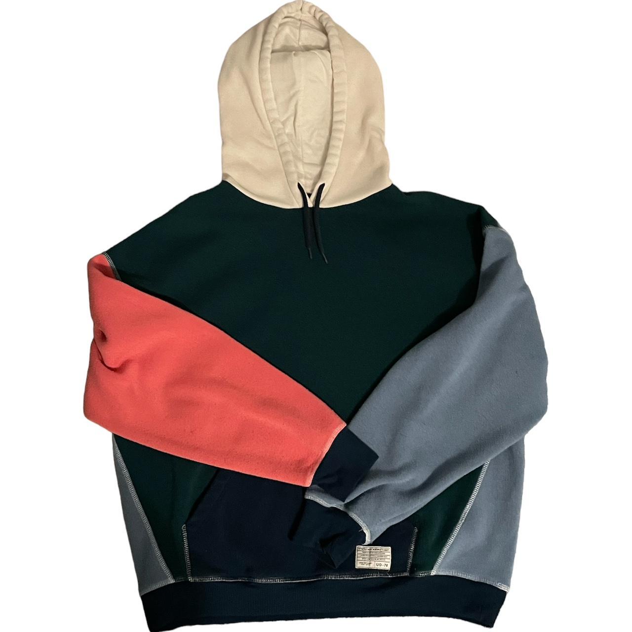 Urban outfitters colour hot sale block hoodie