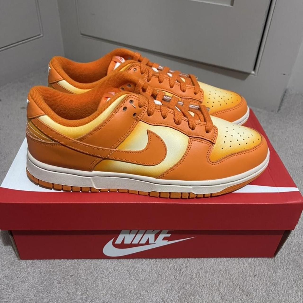 Nike Dunk Low Magma Orange womes uk 7 us9.5 Brand... - Depop