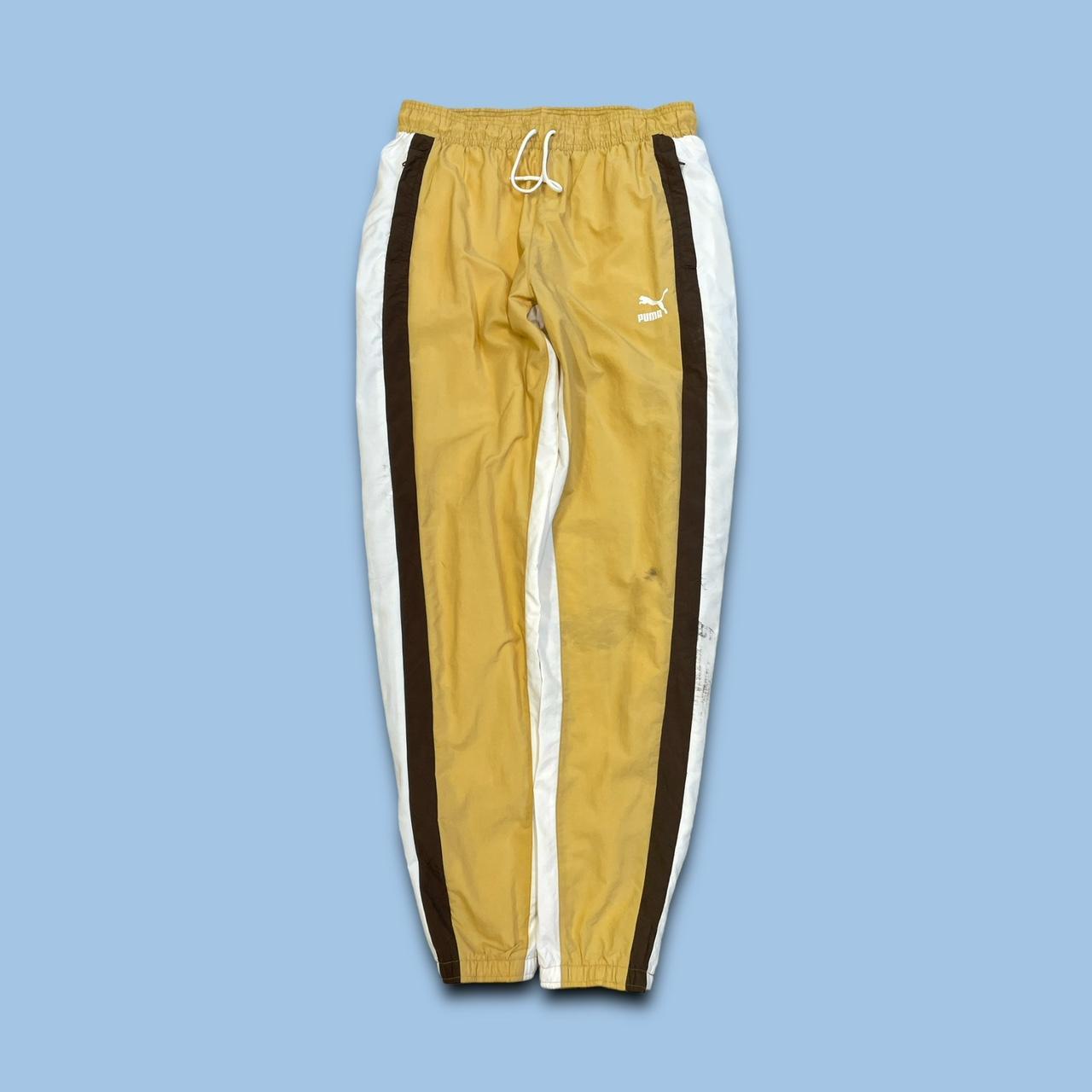 Puma joggers mens yellow best sale