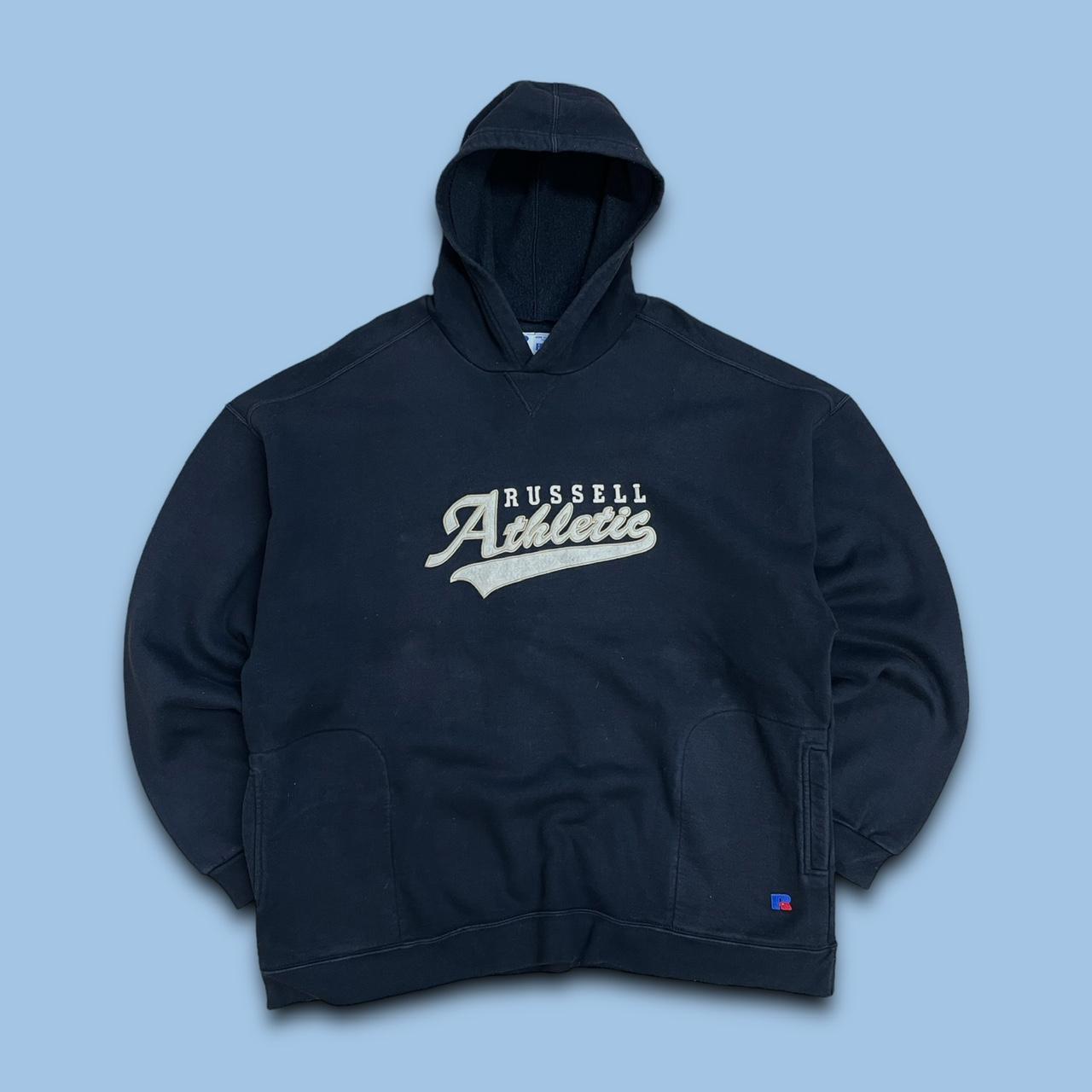 VINTAGE 90s RUSSELL ATHLETIC HOODIE BLACK condition | Depop VINTAGE 90s RUSSELL ATHLETIC HOODIE BLACK condition | Depop