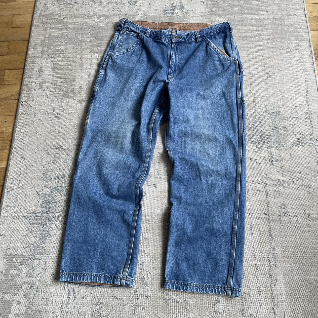 VINTAGE 90'S DULUTH TRADING CO. MEN'S DENIM CARPENTER outlet PANTS SZ 38X30