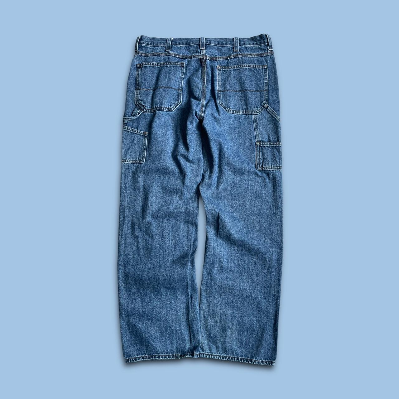 VINTAGE FADED GLORY BAGGY CARPENTER JEANS BLUE | Depop