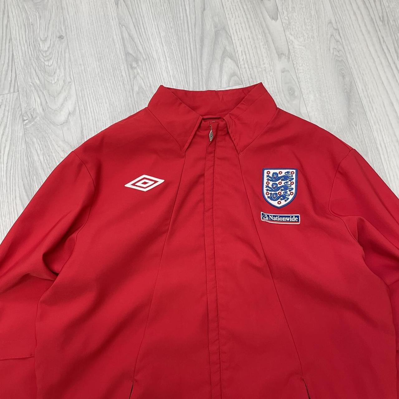 UMBRO ENGLAND LIGHTWEIGHT TRACK JACKET RED very | Depop
