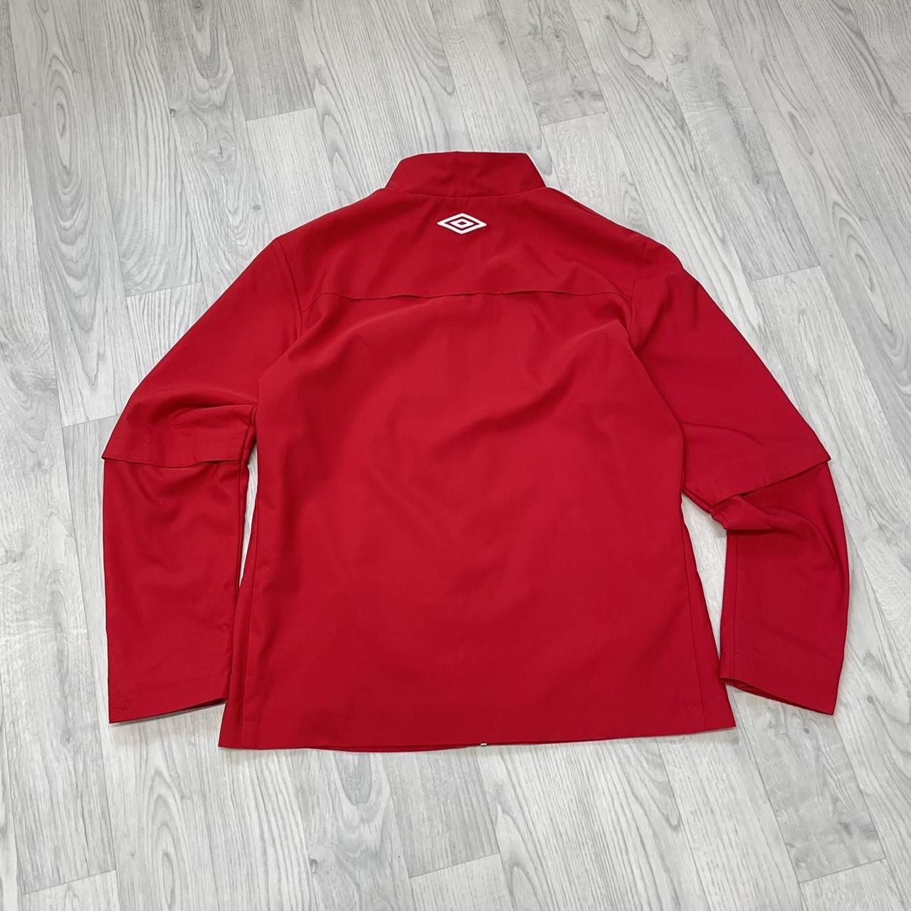 UMBRO ENGLAND LIGHTWEIGHT TRACK JACKET RED very | Depop