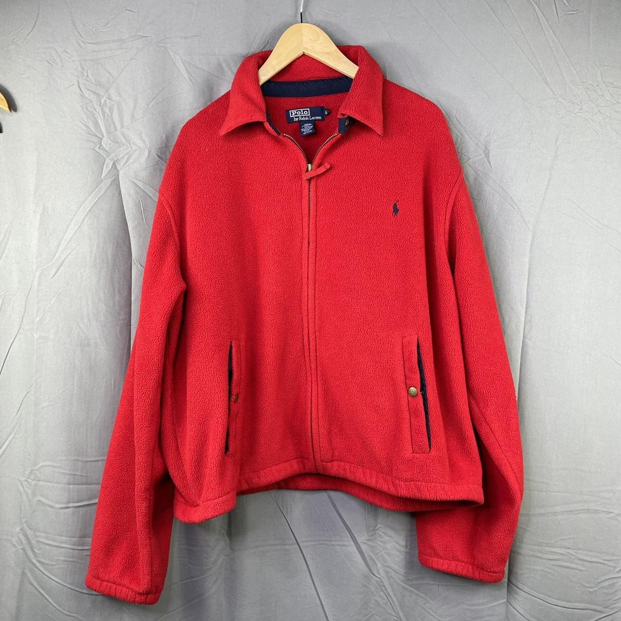 Vintage 90s Polo Ralph Lauren Zip Up Fleece... - Depop