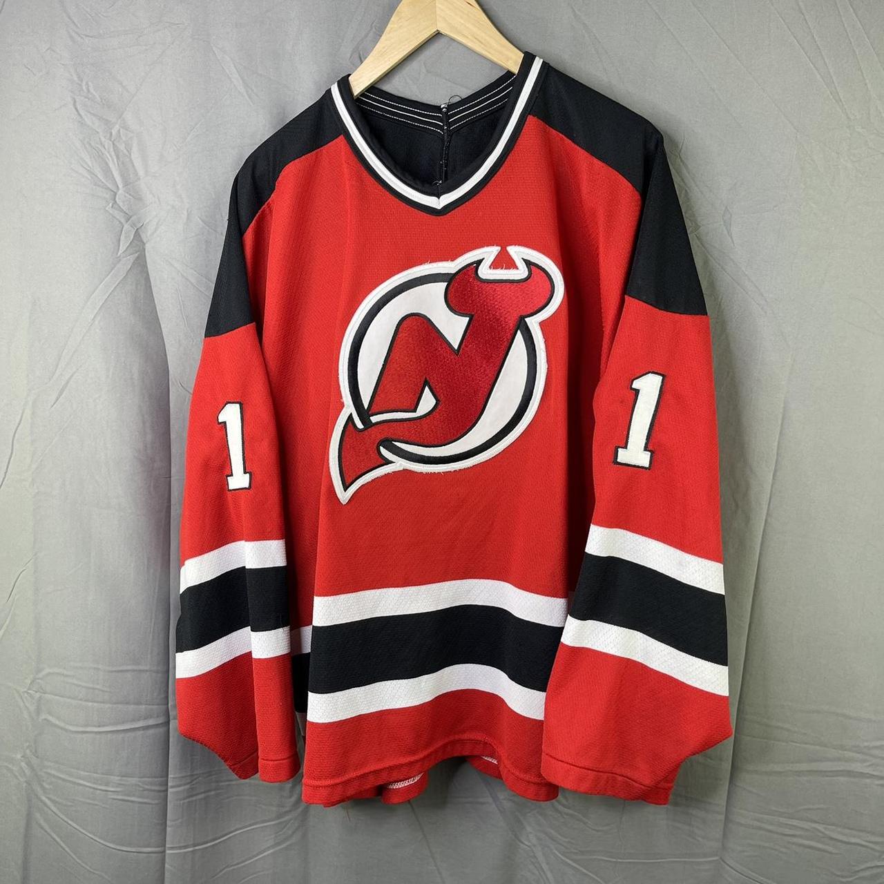 Vintage 90s New Jersey Devils Billington NHL Hockey... - Depop