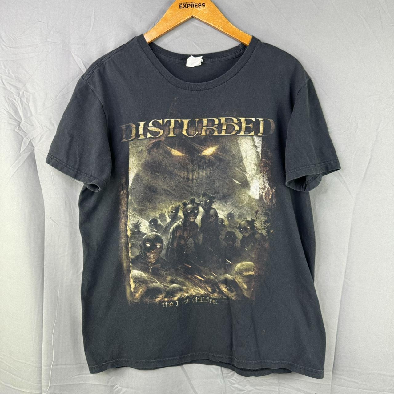 Vintage Mid 2000s Disturbed Band T Shirt condition... Depop