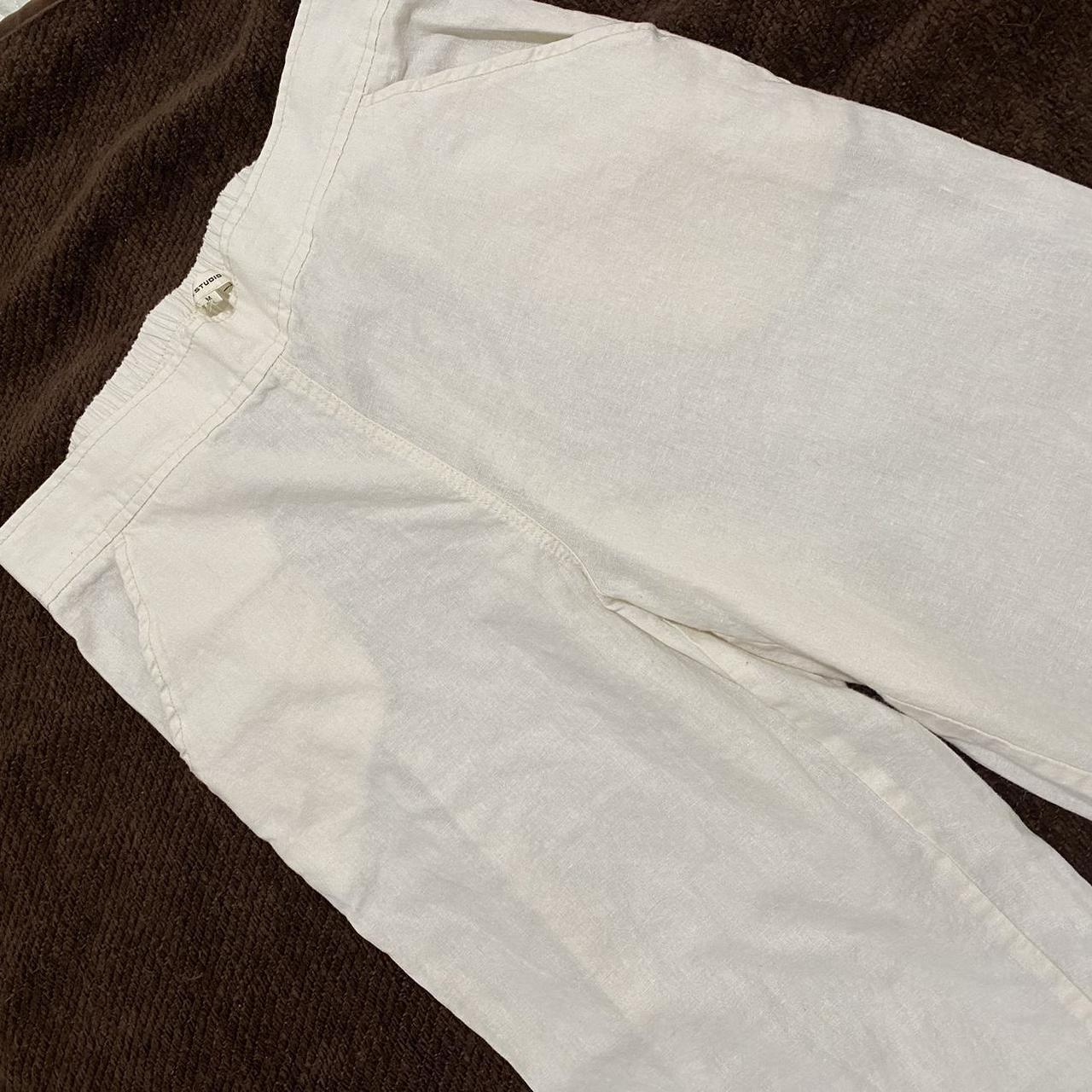 Max Studio Women's White Trousers (3)