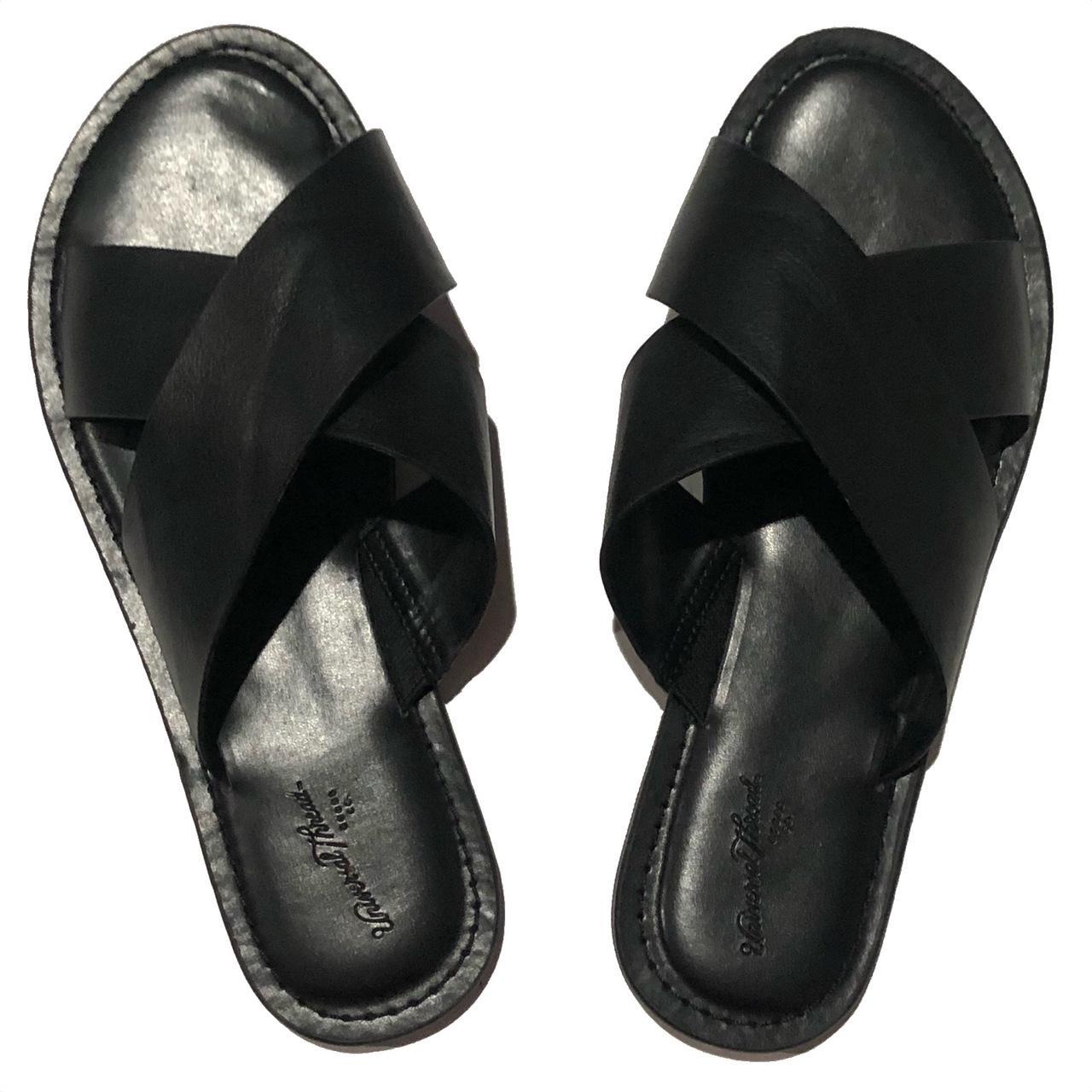 Black Cross Strap Sandals. ⭐️⭐️⭐️ ABOUT THE ITEM... - Depop