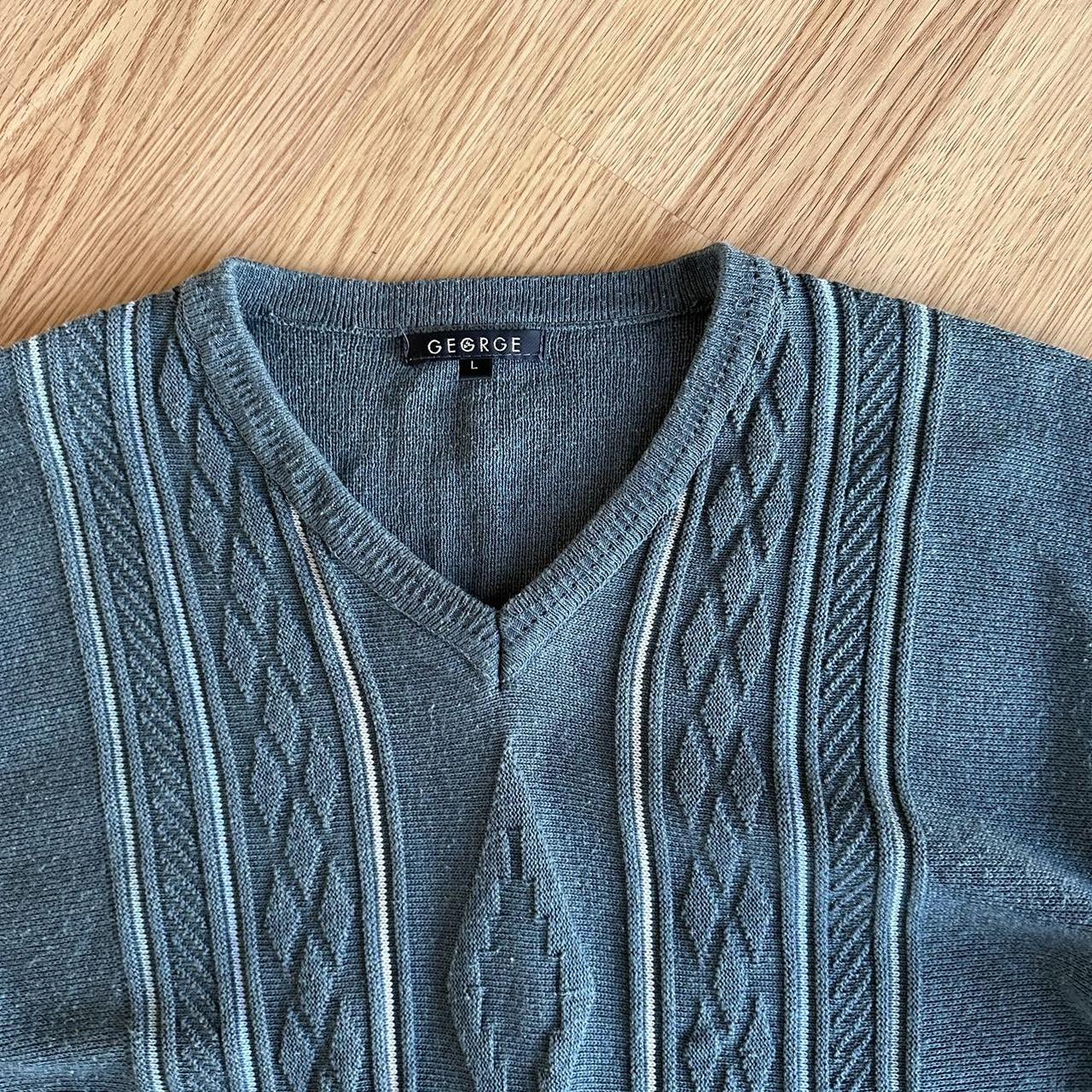 Vintage George knit sweatshirt Colour is lovely -... - Depop
