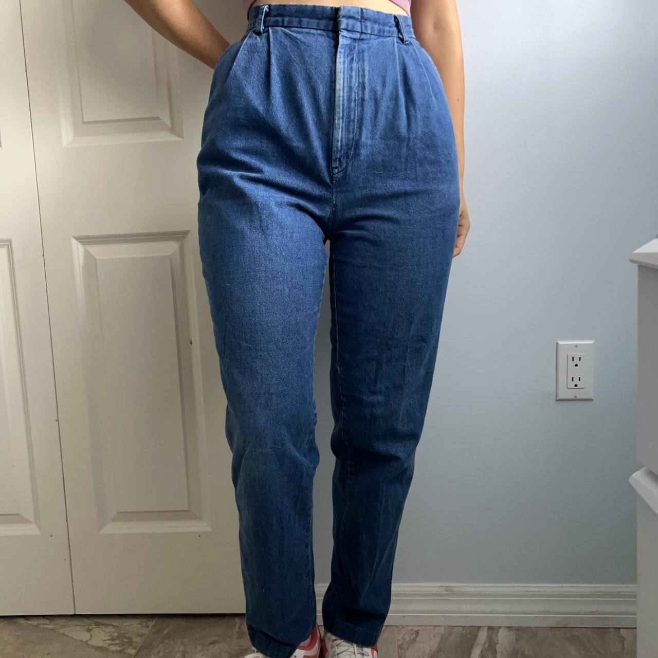 Chic Women's Blue and Navy Jeans (3)