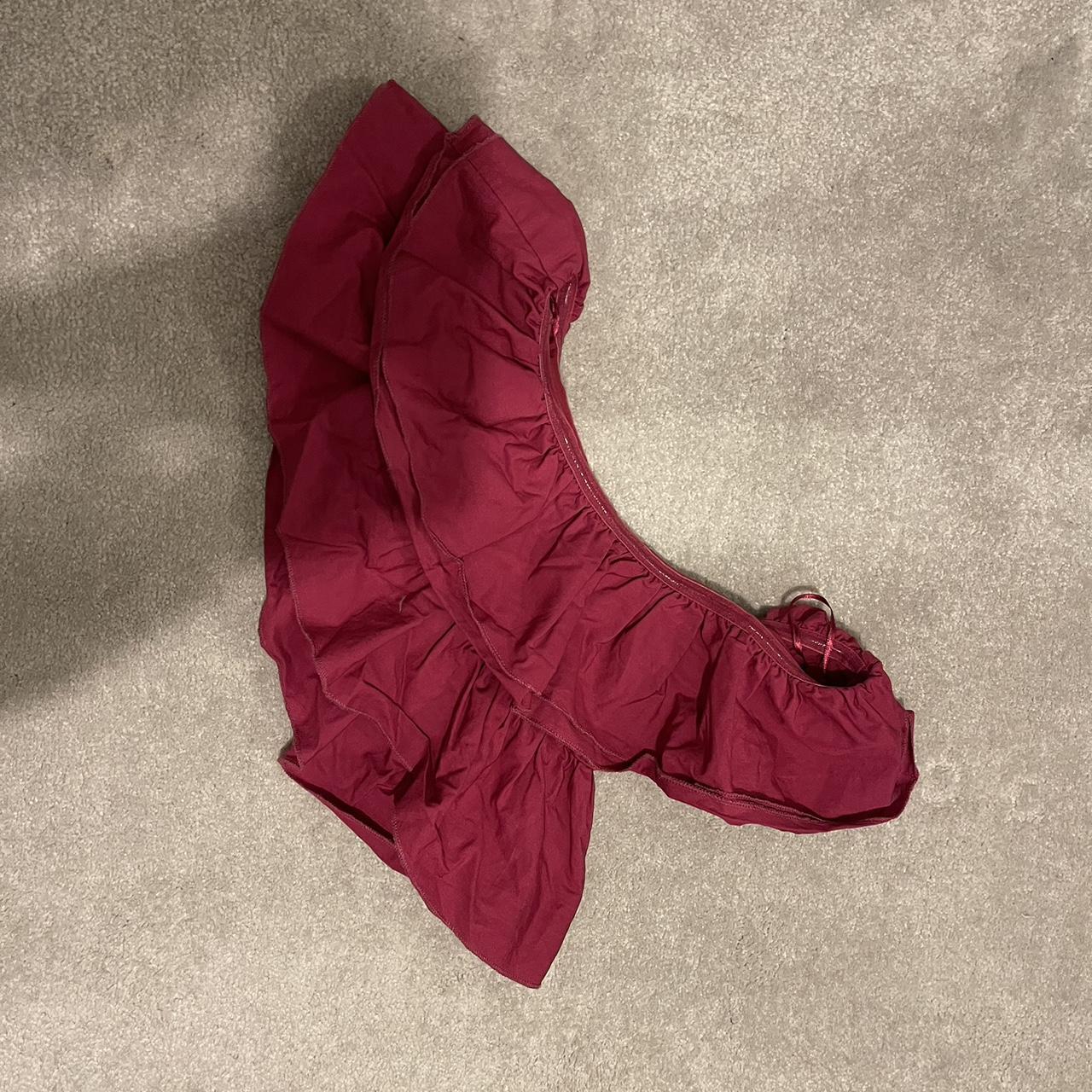 Zara pink fuchsia ruffle crop top. Only worn once.... Depop