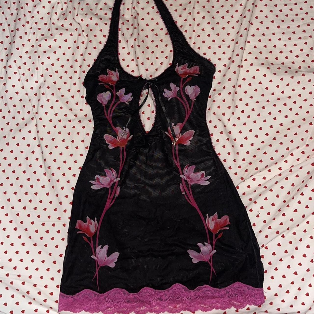 IAMGIA BRANDY SLIP DRESS COLOR BLACK FLORAL... Depop