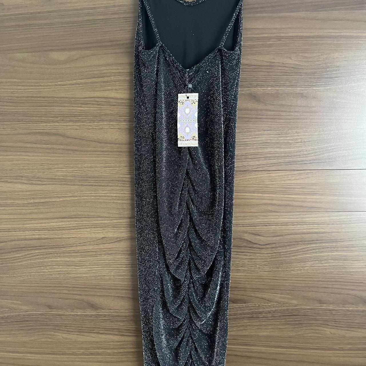 ruched back midi dress