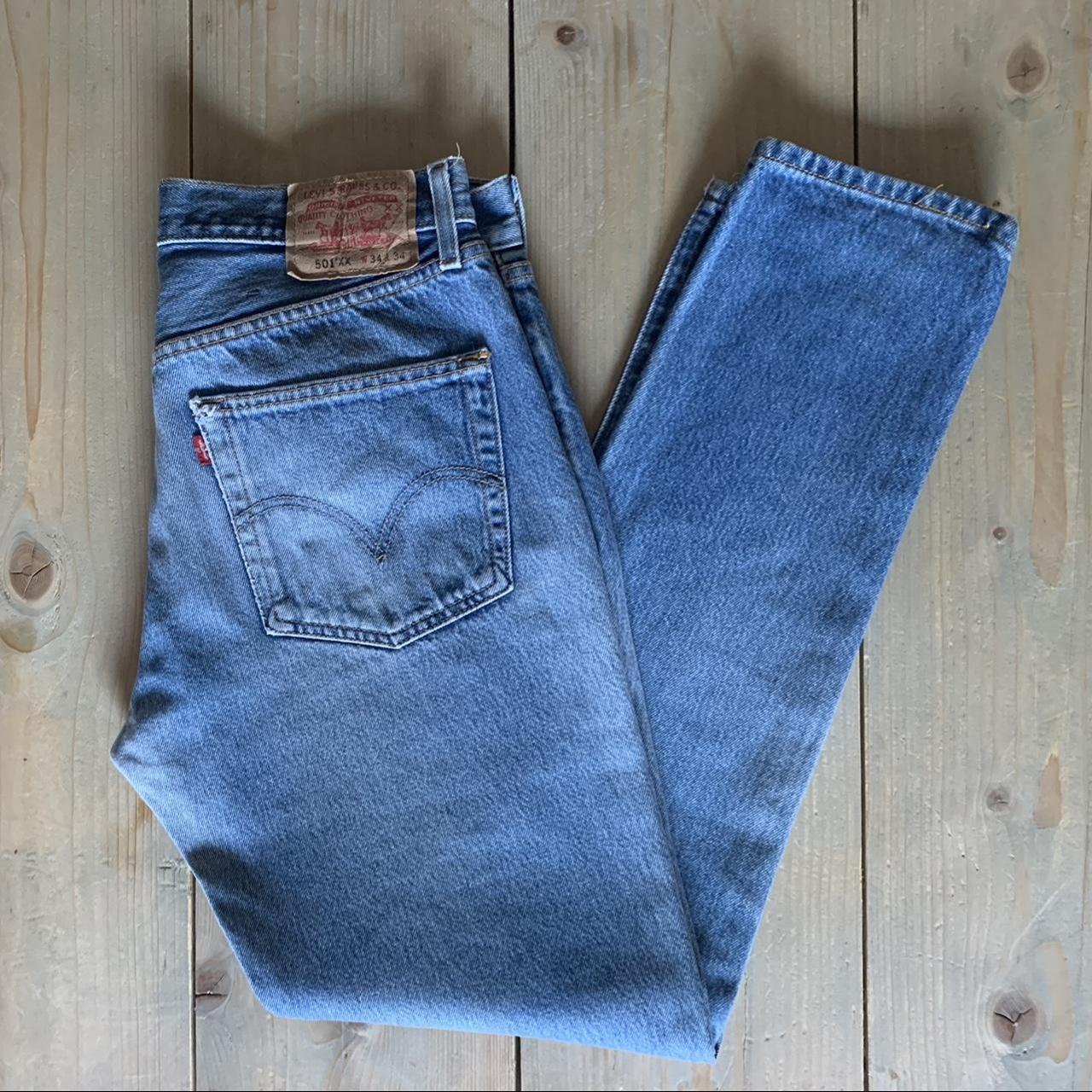 Men’s Levi’s 501 in light blue. Brilliant pair of... - Depop