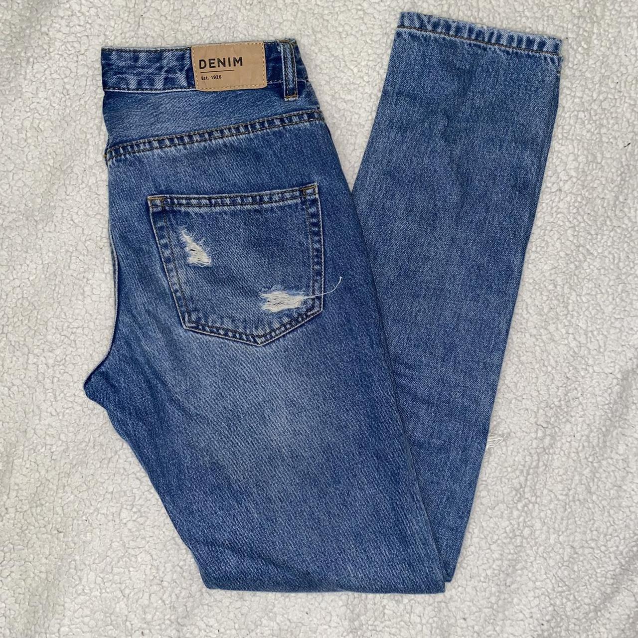 ripped glasson skinny jeans, size 6 in good... Depop